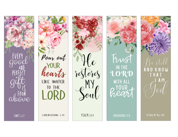 Floral Christian Bookmarks - Image 3