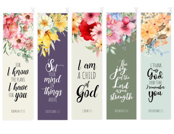 Floral Christian Bookmarks - Image 2